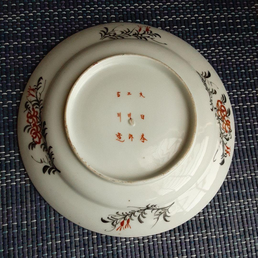 古い里帰り伊万里三川内焼/幕末明治手描き芸者文様/大日本古川造/色絵骨董清水希少