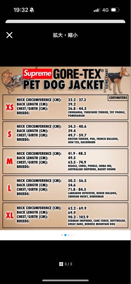 Supreme GORE-TEX Dog Jacket ブラック