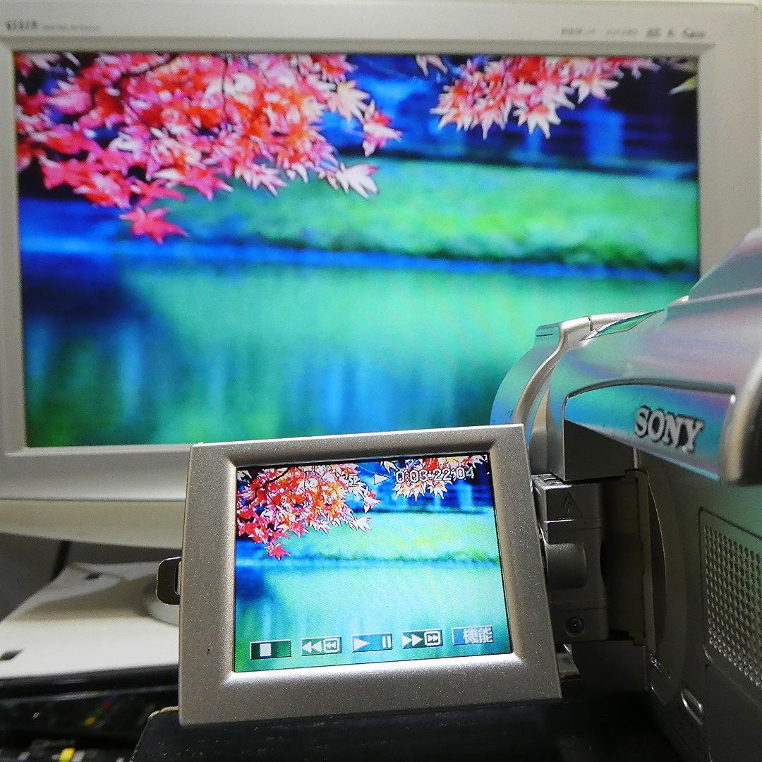 動作品 ソニーDCR-TRV70 MiniDV ビデオカメラ DVDダビングに