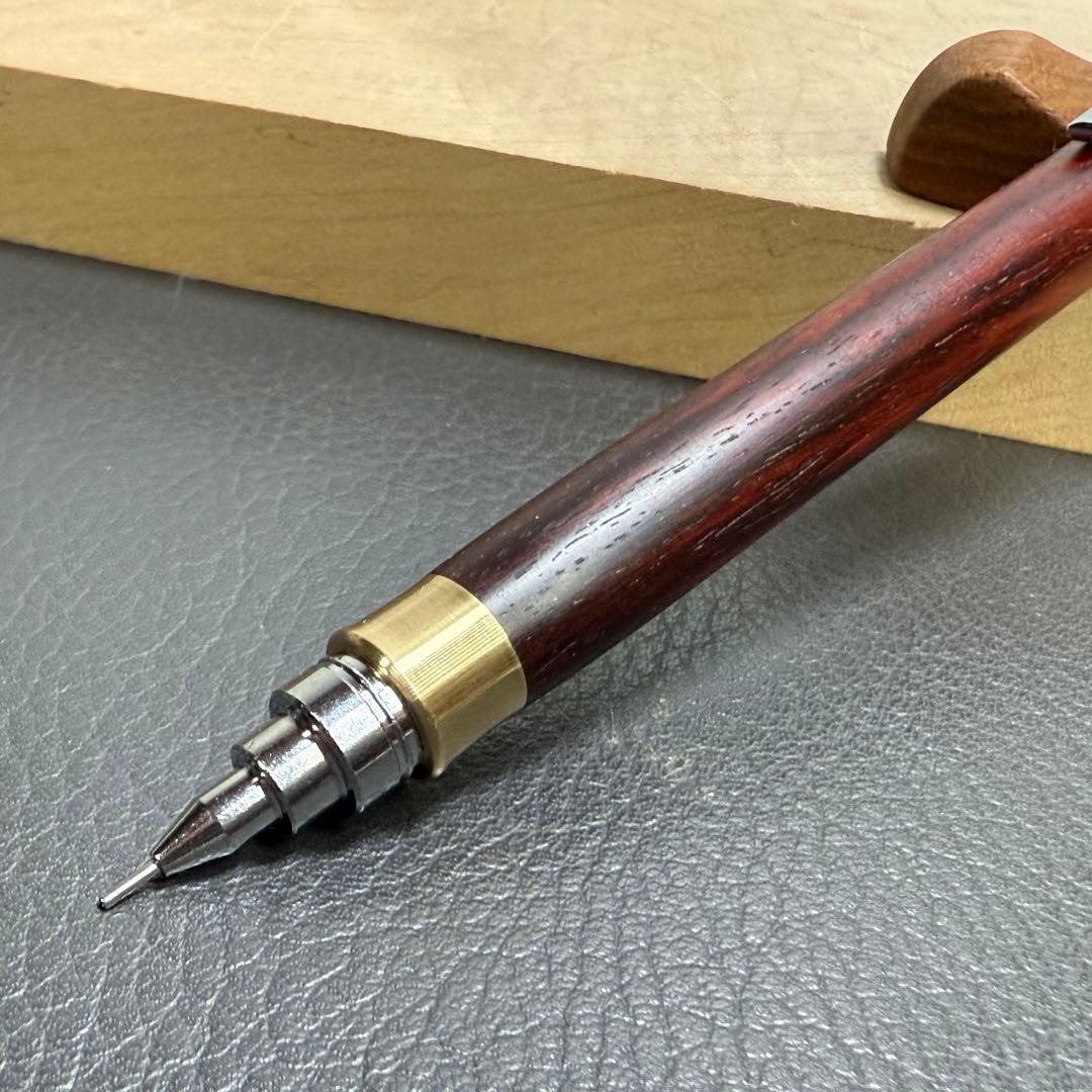 187紅木　木製シャーペン　最強低重心R 真鍮