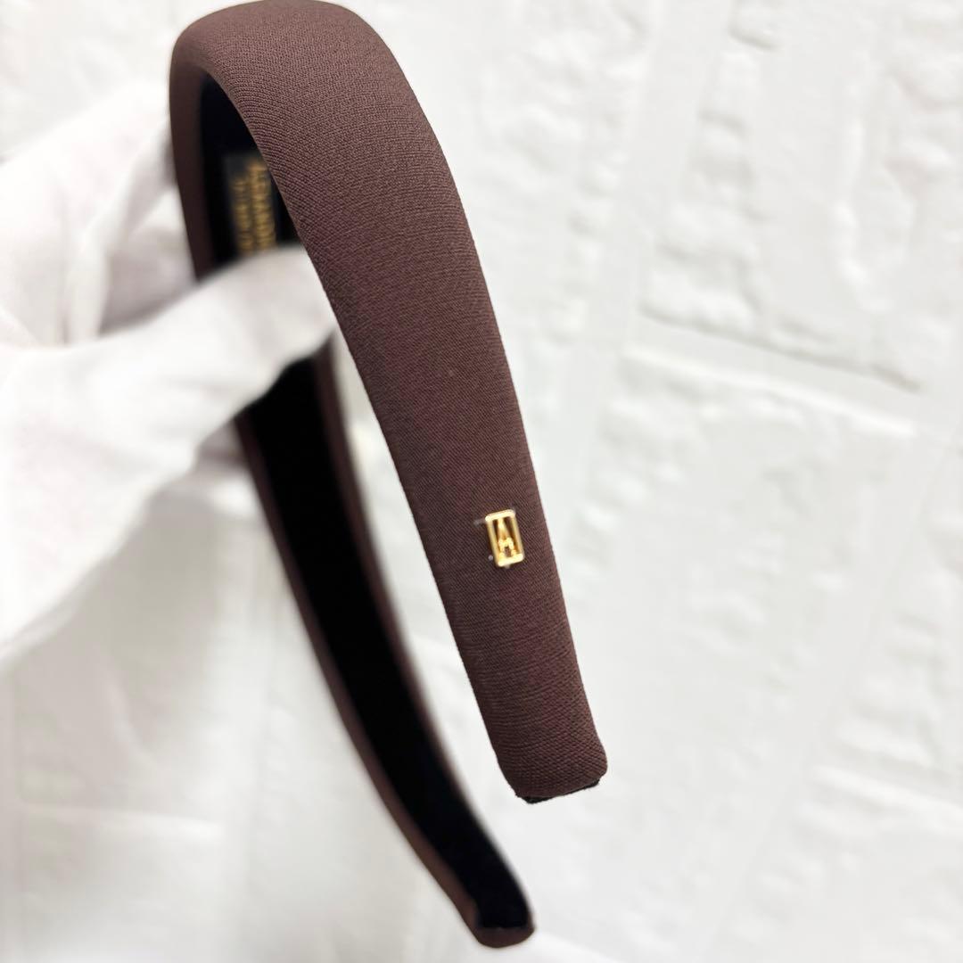 【未使用】アレクサンドルドゥパリ　カチューシャ　ブラウン　2.5cm