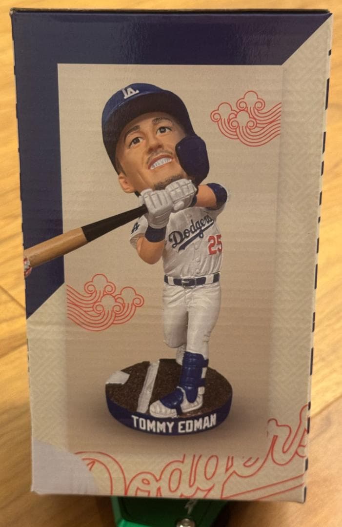 トミーエドマン☆スタジアム限定配布☆ボブルヘッド☆未開封☆背番号: 25