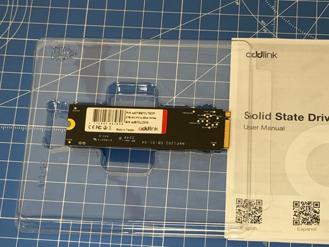 内蔵型SSD addlink S70 Lite 2TB SSD M.2 PCIe Gen3