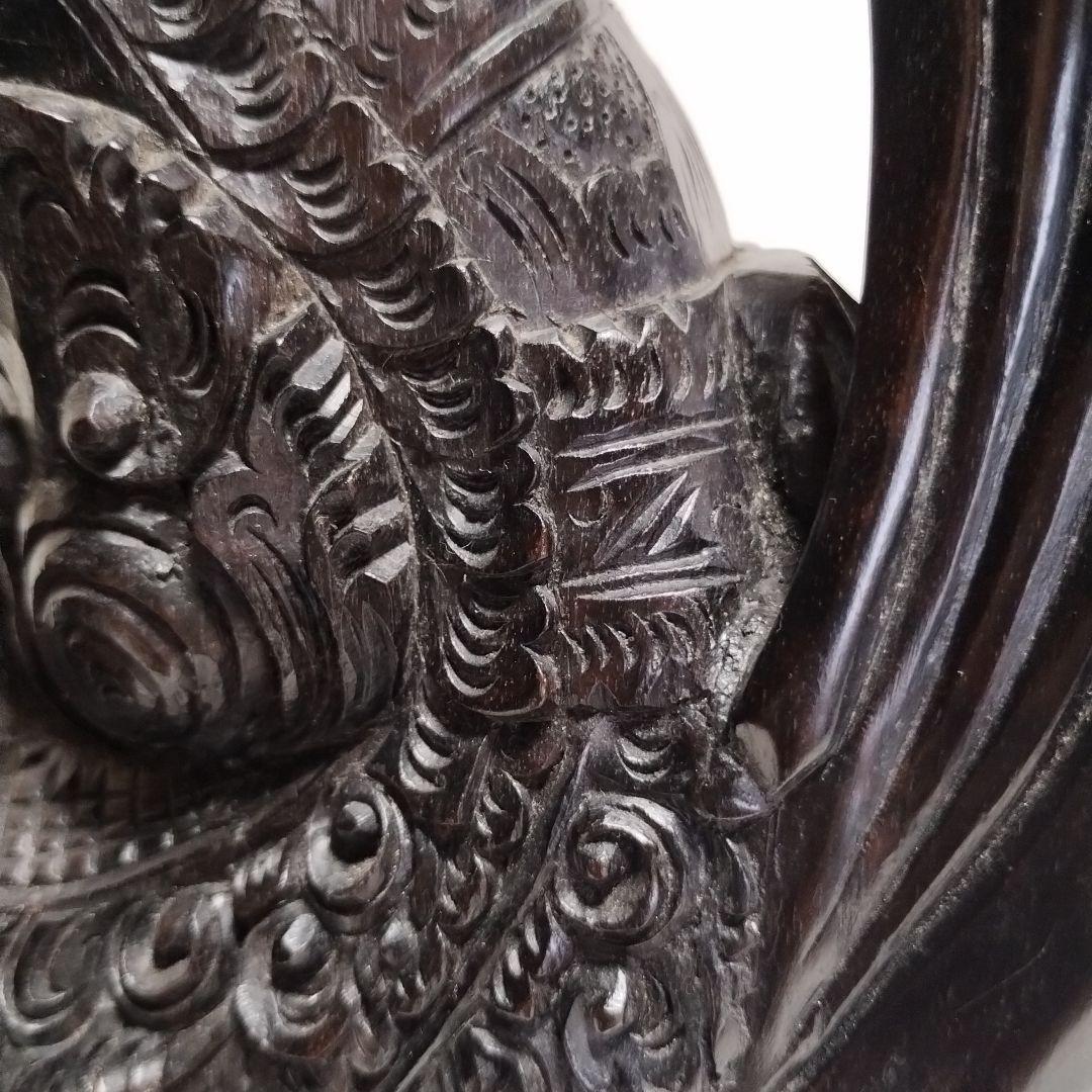 バリ島の伝統工芸　黒檀バリ人形