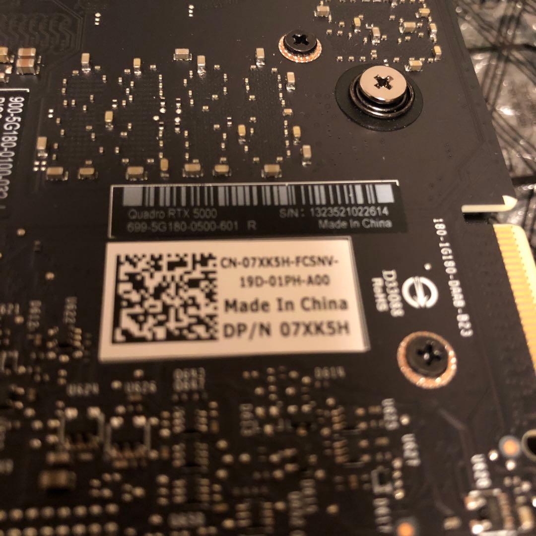 田*屋様 【美品】NVIDIA Quadro RTX5000グラフィックボード