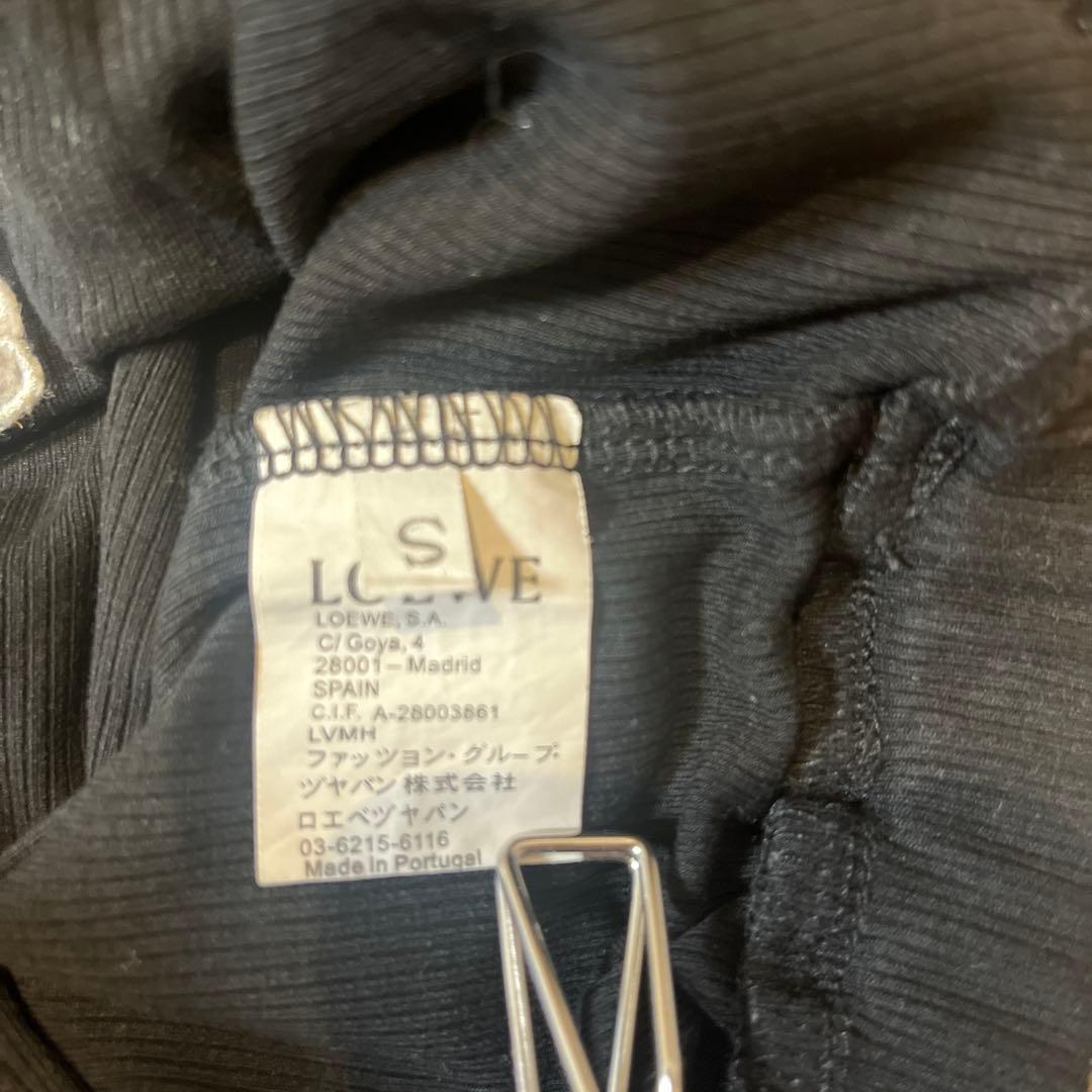 ロエベ　LOEWE タンクトップ　ハーフトップ　S ブラック