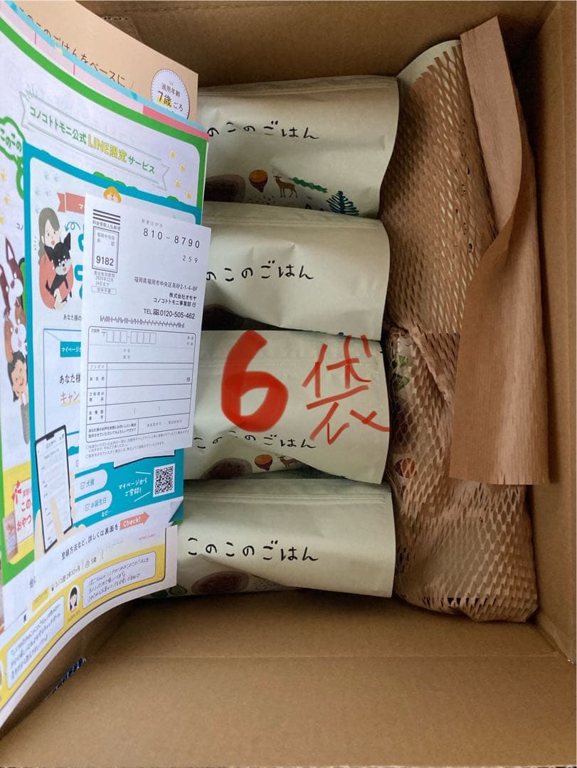 このこのごはん　1kg×6袋　新品未開封