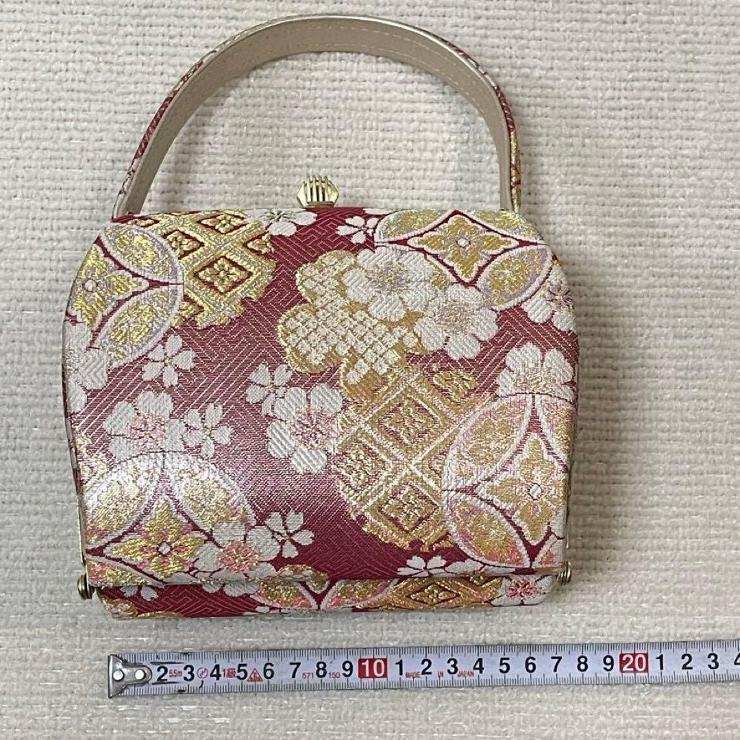 帯地の豪華な振袖用 バック 草履 セット（ふっくら鼻緒で痛くなりにくい♪）