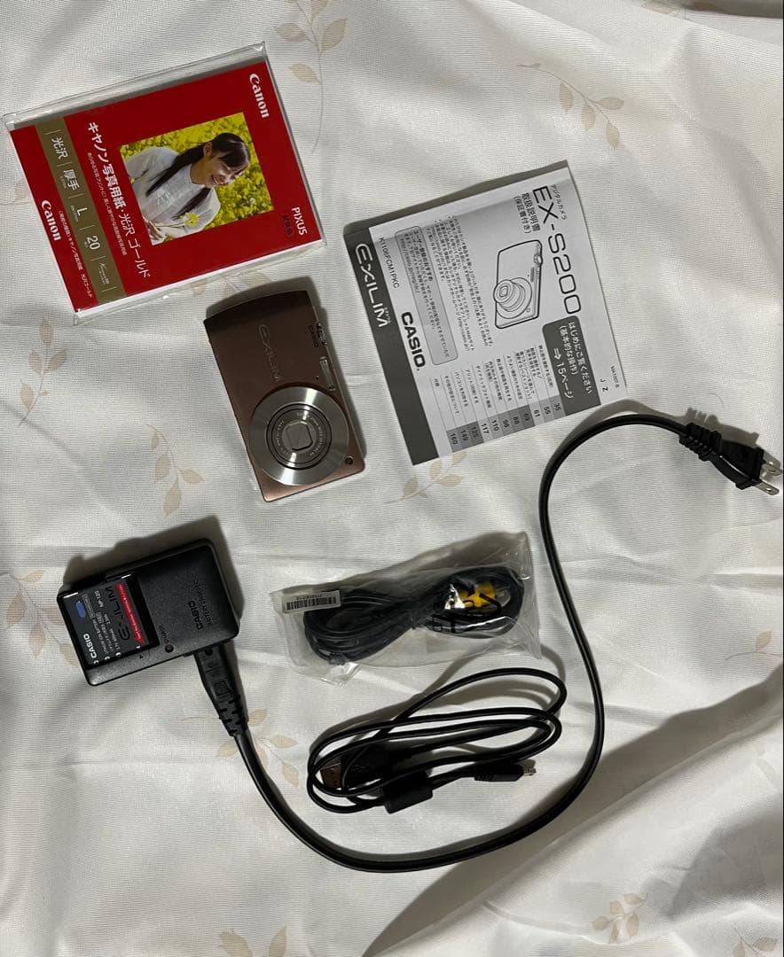 CASIO EXILIM コンパクトデジタルカメラ ブラウン