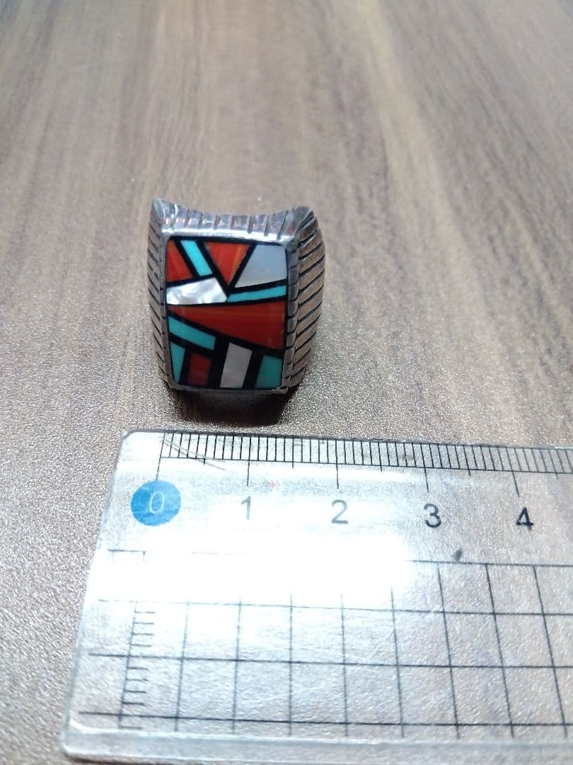 み*い様 ズニ族　ターコイズシルバー925リング