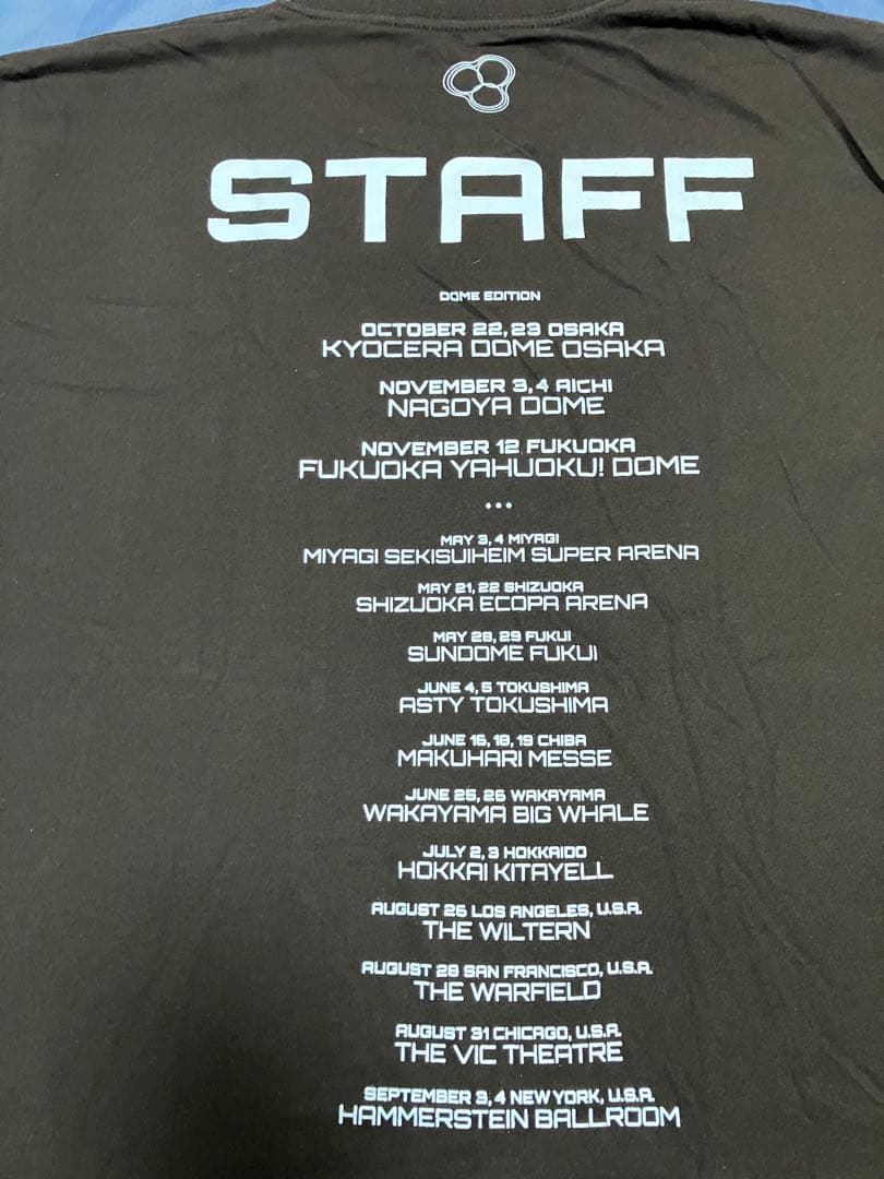 Perfume Tシャツ 黒 XL ※ツアースタッフ専用T