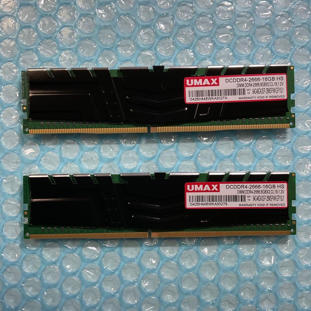 DDR4-2666 8GB×2 UMAX DCDDR4-2666-16GB HS