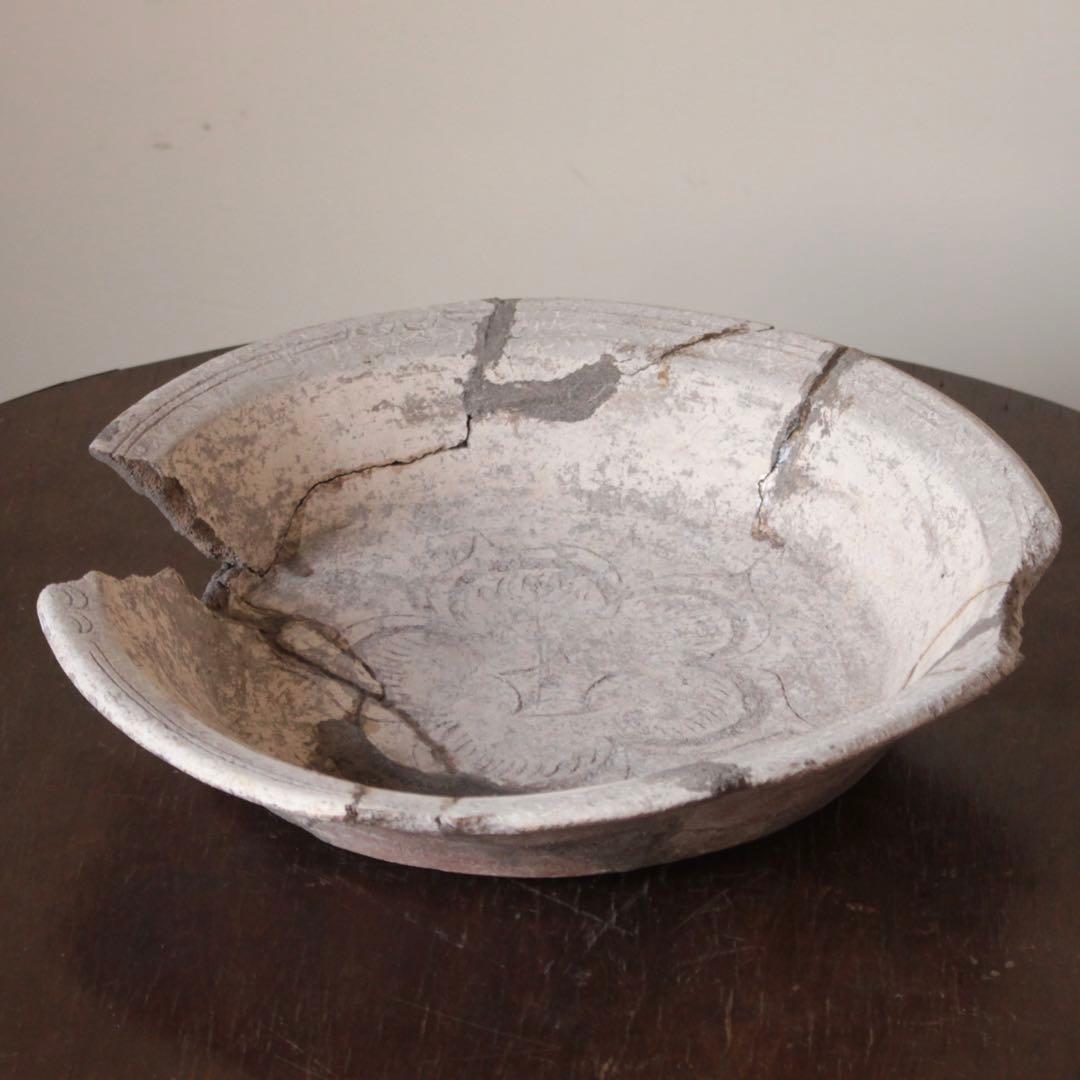 古代オルメカ 土器 線刻 鉢 メソアメリカ 紀元前 アンティーク 古美術 古道具