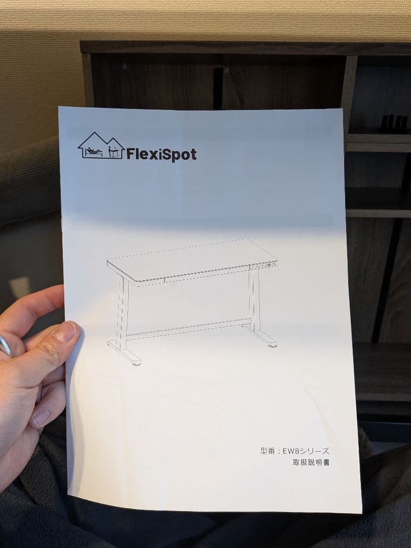 FLEXISPOT 昇降デスク 引き出し付き EG8 幅120×奥行60cm