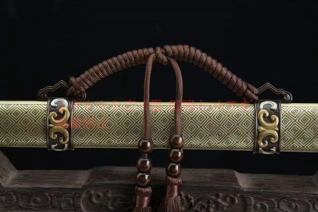 黄銅鞘―三色銅少帝剣 古兵器 武具　刀装具　日本刀　模造刀 居合刀 長尺