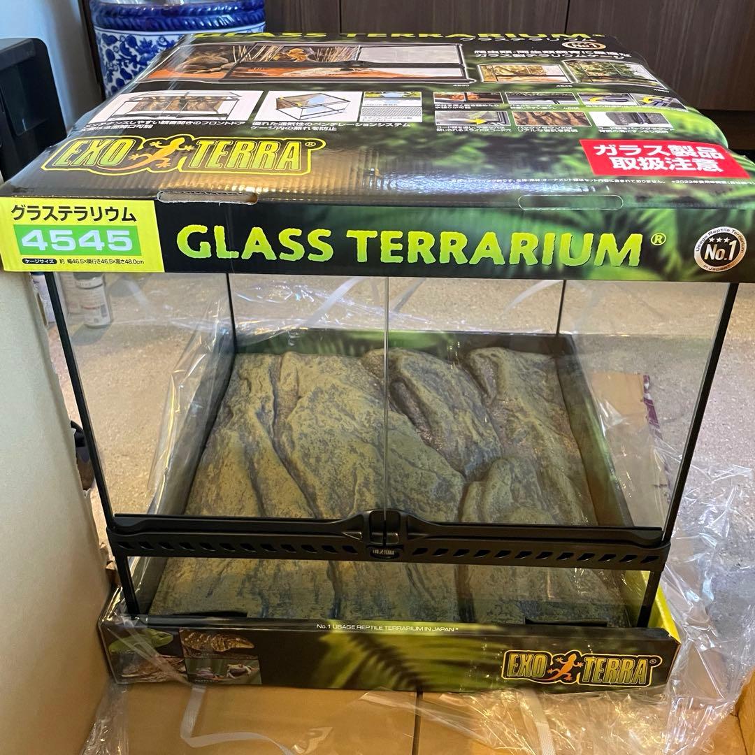 【未使用品】ジェックス エキゾテラ グラステラリウム 4545 ガラス製ゲージ