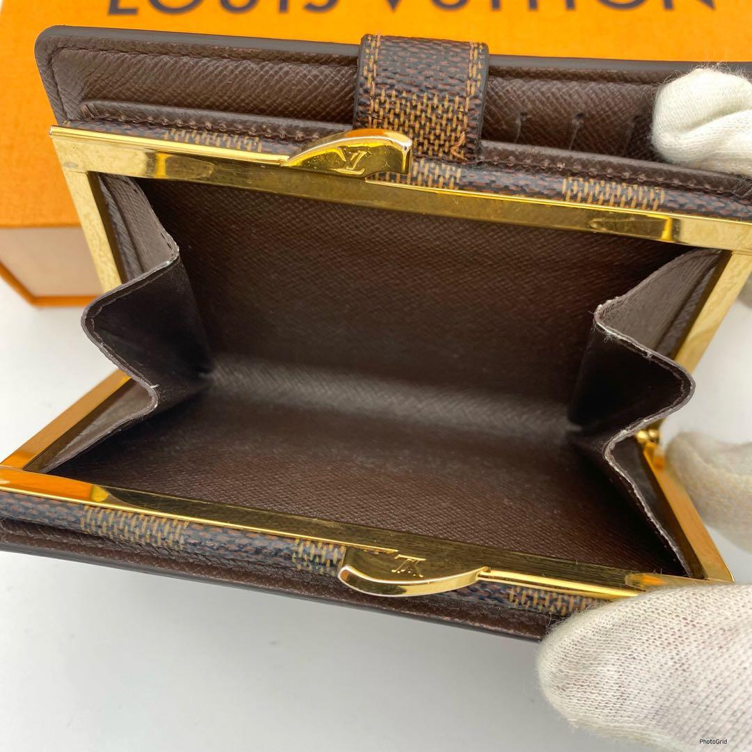 新型✨ルイヴィトン ダミエ ヴィエノワ がま口 折り財布