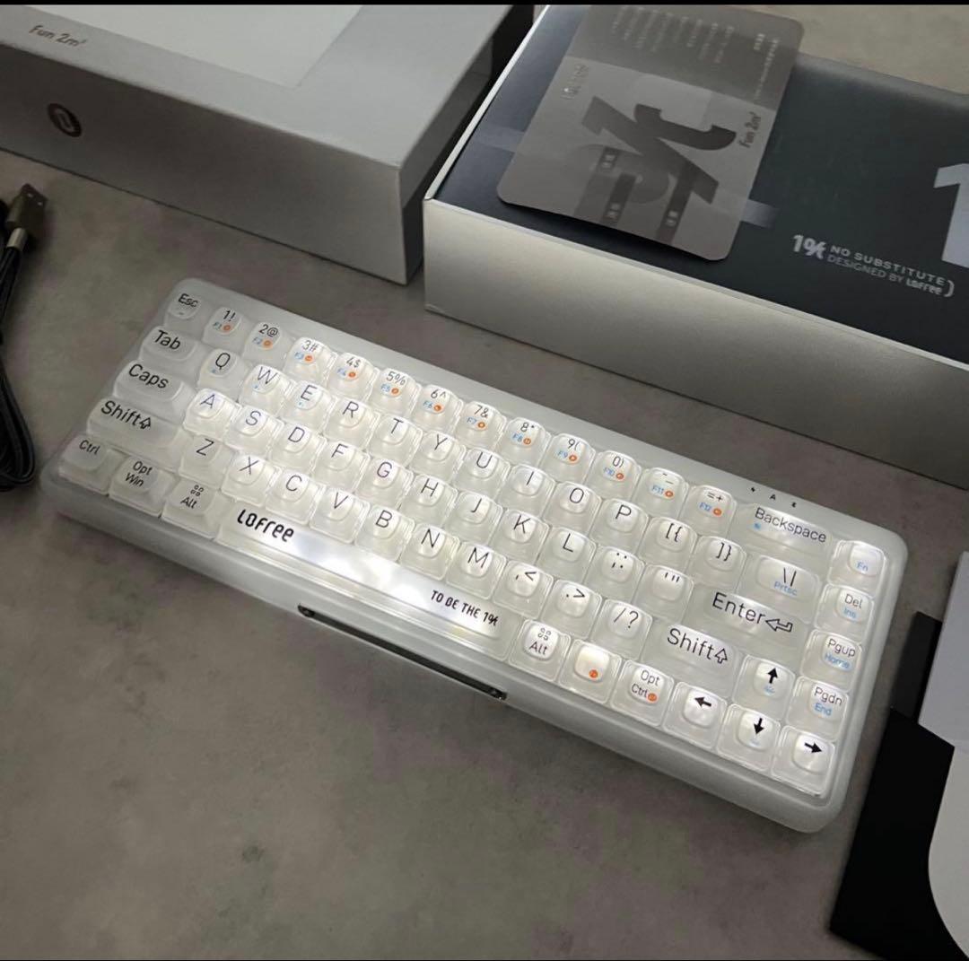 Lofree クリアBluetoothメカニカルキーボード 1% Misty