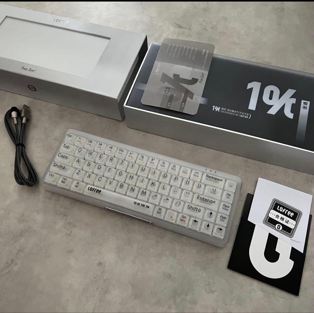 Lofree クリアBluetoothメカニカルキーボード 1% Misty