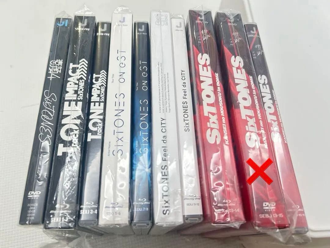 【ほぼ袋あり】SixTONES LIVE DVD 9セット まとめ売り 初回限定