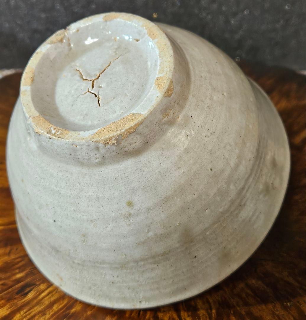 【李朝コレクター放出品❗】李氏朝鮮時代　朝鮮古陶磁器　李朝白磁　茶碗　茶道具茶器
