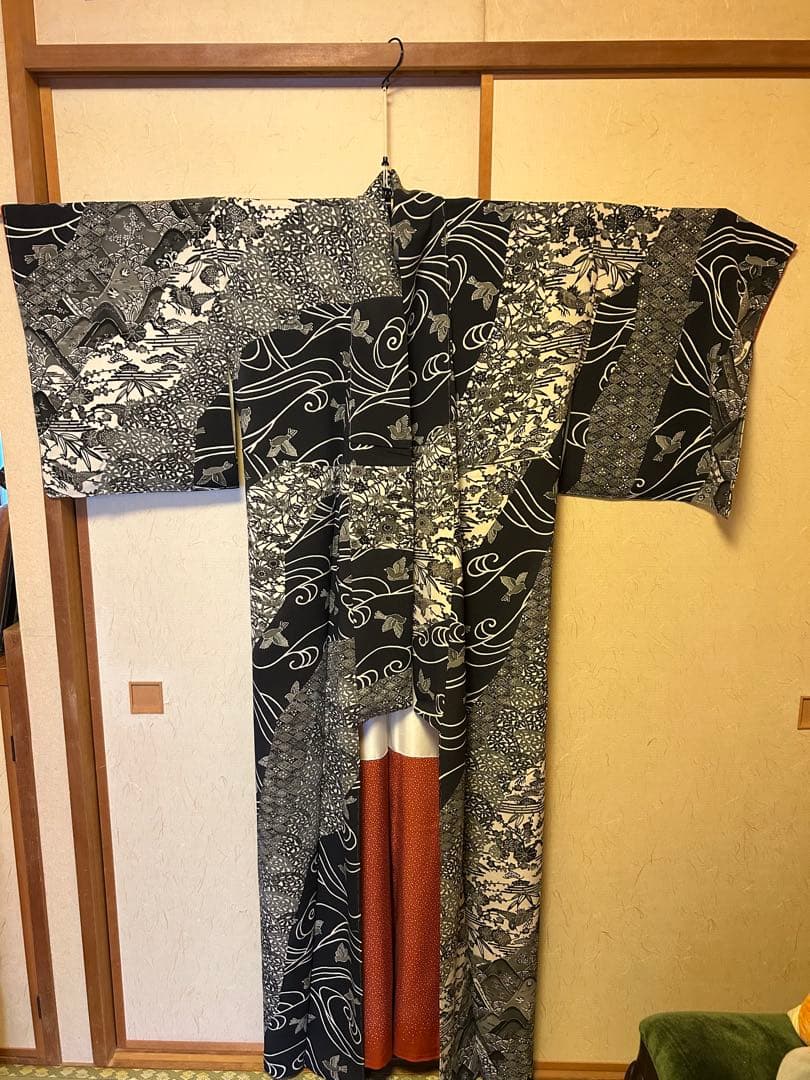 五味桂子　型絵染　訪問着