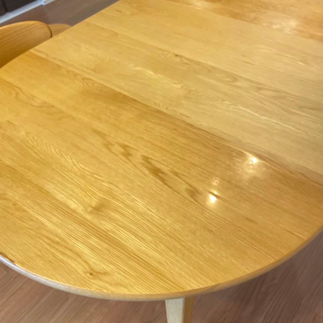 ReCENO(リセノ)伸長式ダイニングテーブル　ナチュラル　高さ72cm