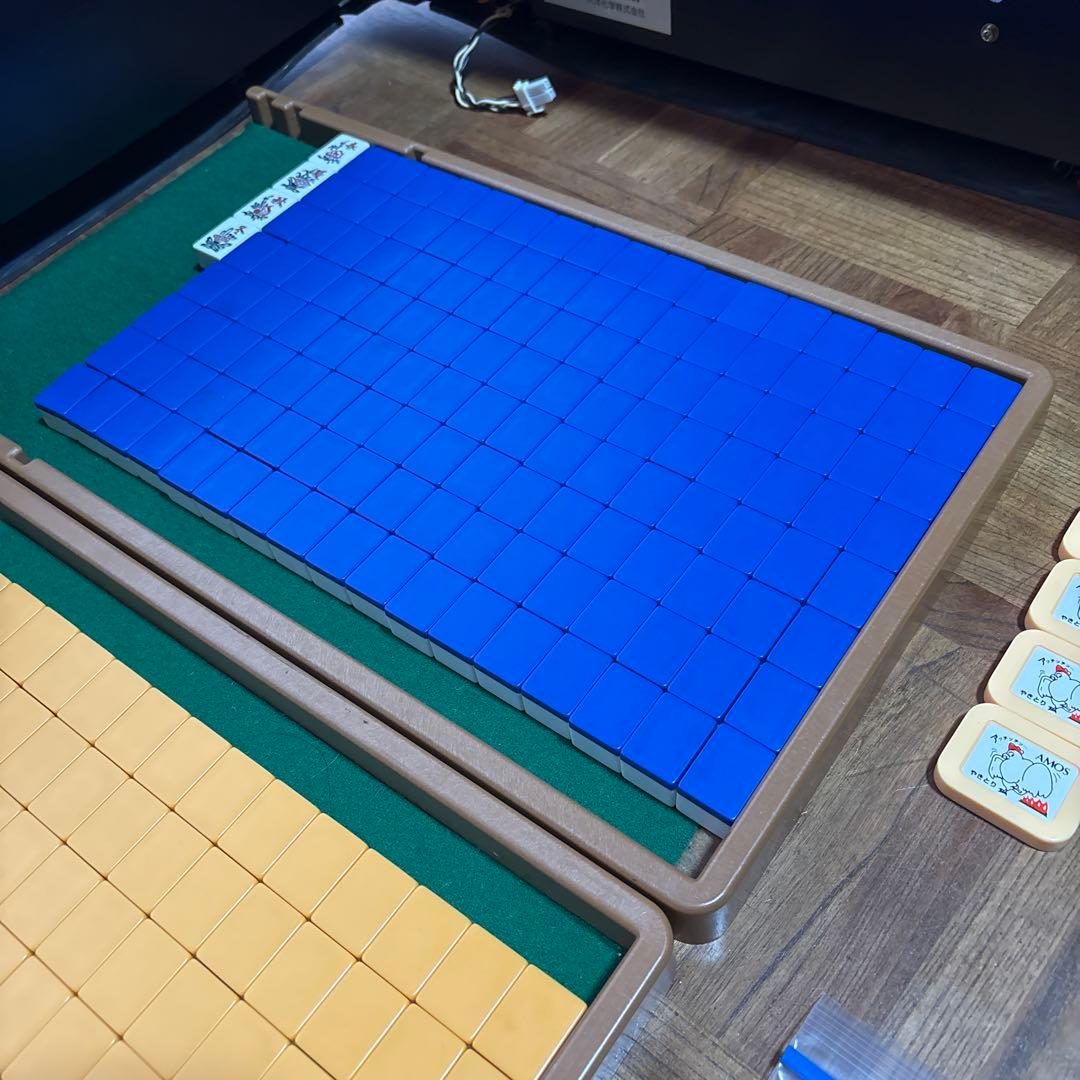 全自動麻雀卓】　アモス　プレジャー　点数枠　点棒　牌　グレー