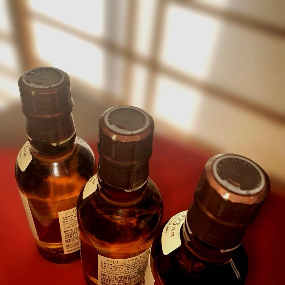 山崎シングルモルト 180ml 3本whiskey