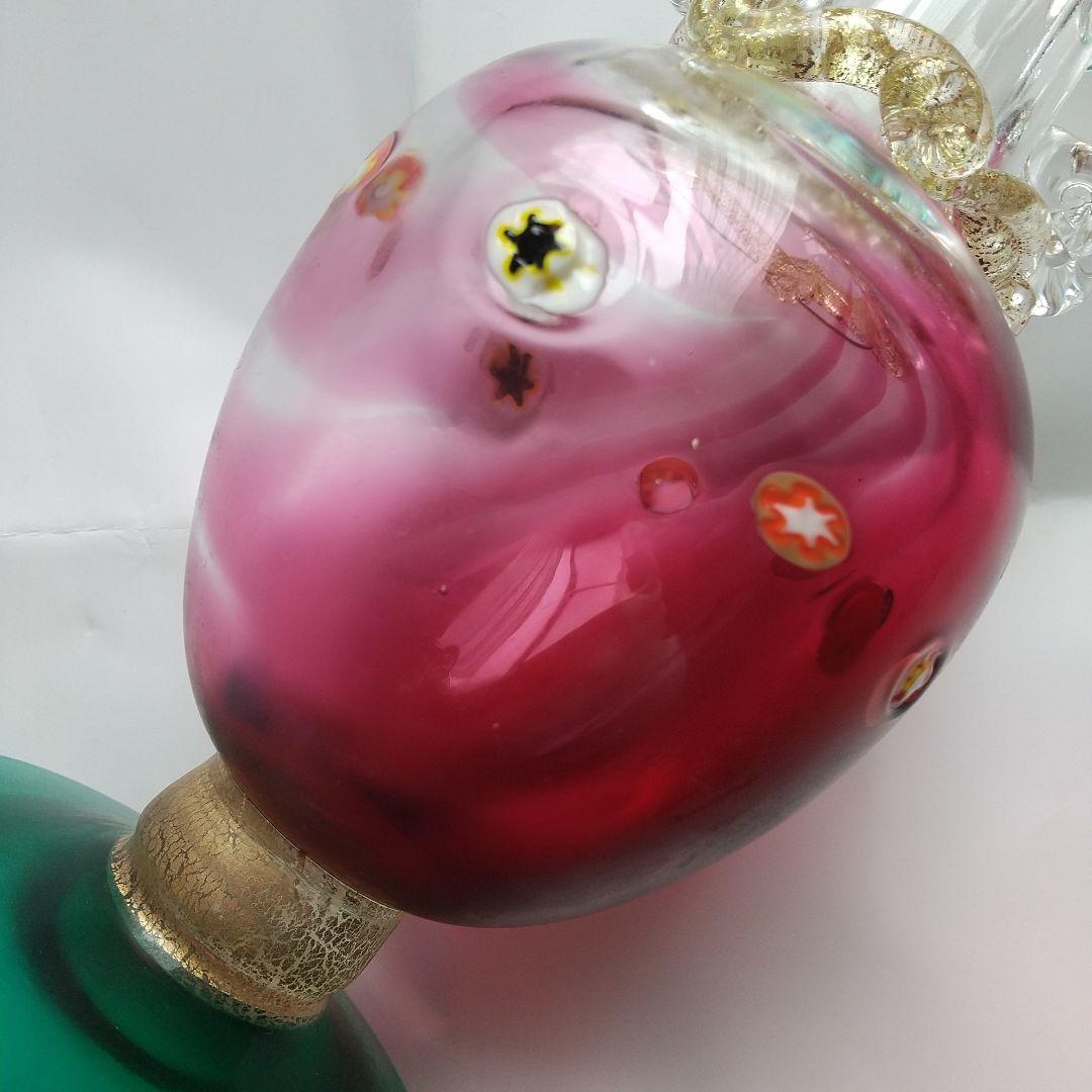 ガラス 工芸 カラフェ ?? デキャンタ ?? ヴェネチアンガラス ??