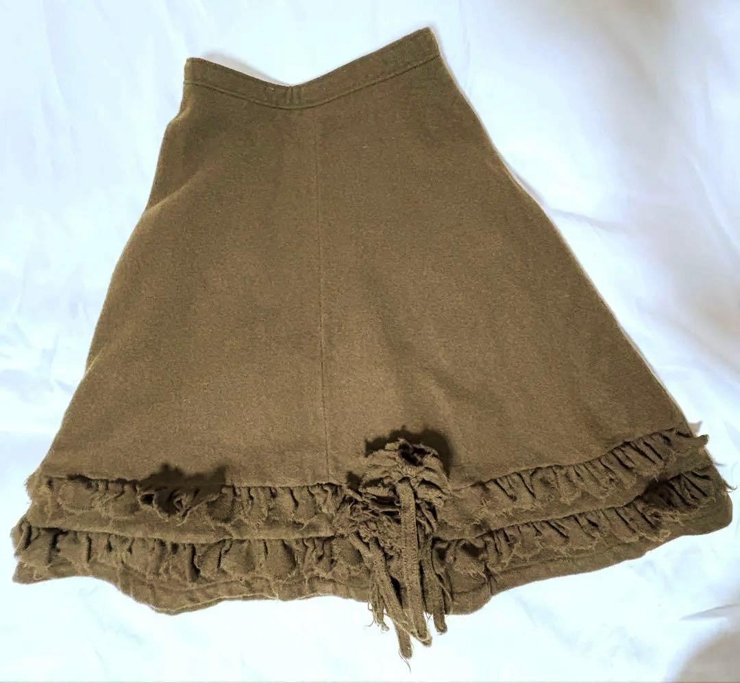 トリココムデギャルソン　モチーフスカート　ウール　ビンテージ　Mサイズ
