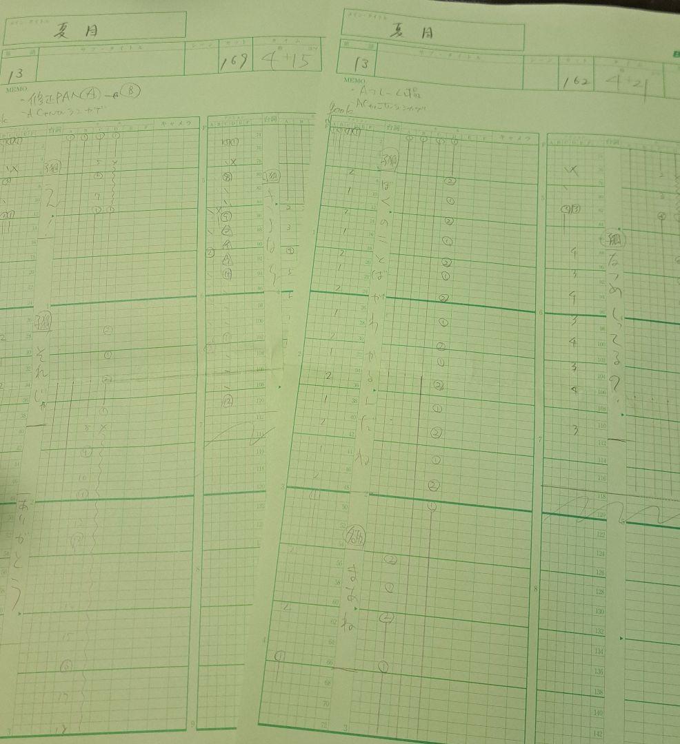 夏目友人帳 13話 直筆 原画 12枚 名取 小狐