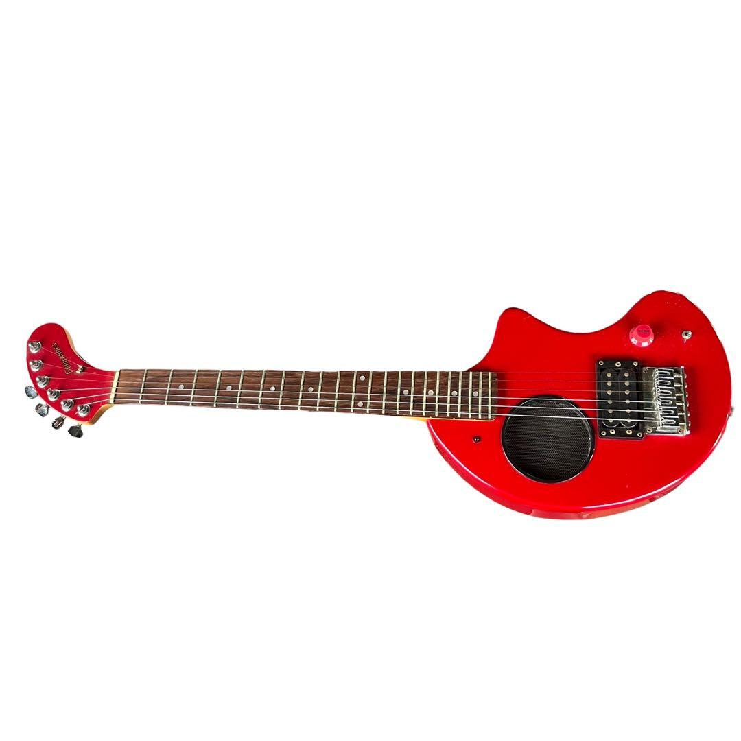【メ1224-68】FERNANDES エレキギタースピーカー内蔵 レッド 現状