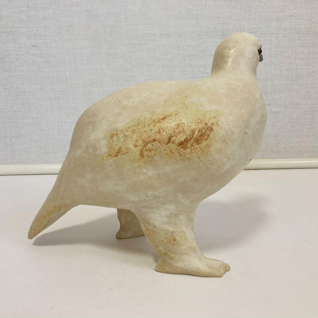 九谷焼 中村梅山 「雷鳥」 陶器 置物 オブジェ 共箱 木箱入り 和風 レトロ