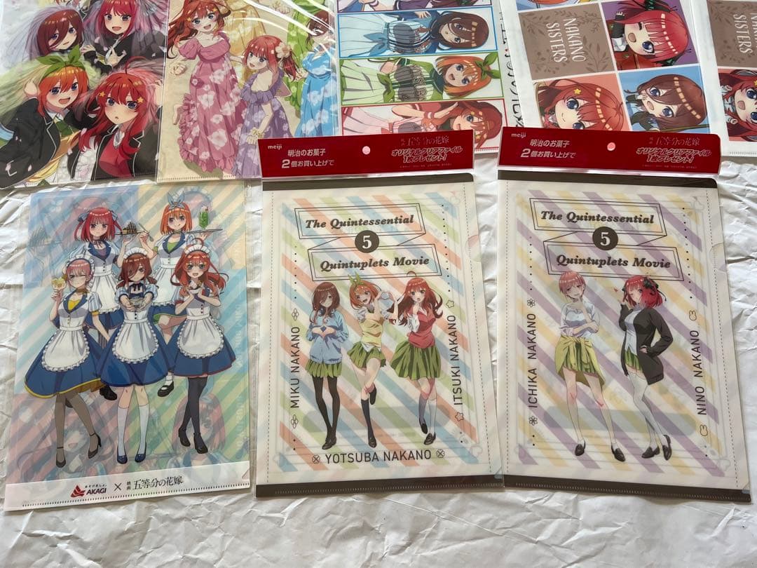 五等分の花嫁　クリアファイル　多数　まとめ売り