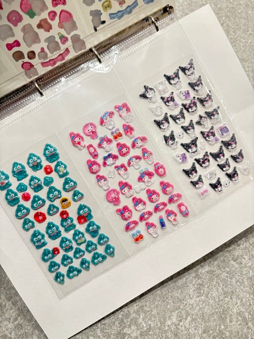 シール帳完成品　A4 ファイル 1冊 33シート　ボンドロ　24h発送　平成女児