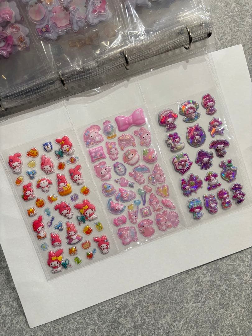 シール帳完成品　A4 ファイル 1冊 33シート　ボンドロ　24h発送　平成女児