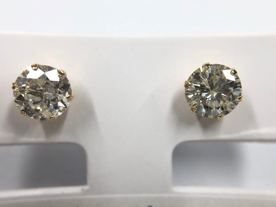 K18 0.952 ct K/L I-1 GOOD/VERY GOODピアス