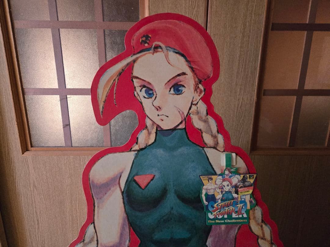 SUPERストリートファイターII キャミィ 等身大パネル 店頭POP