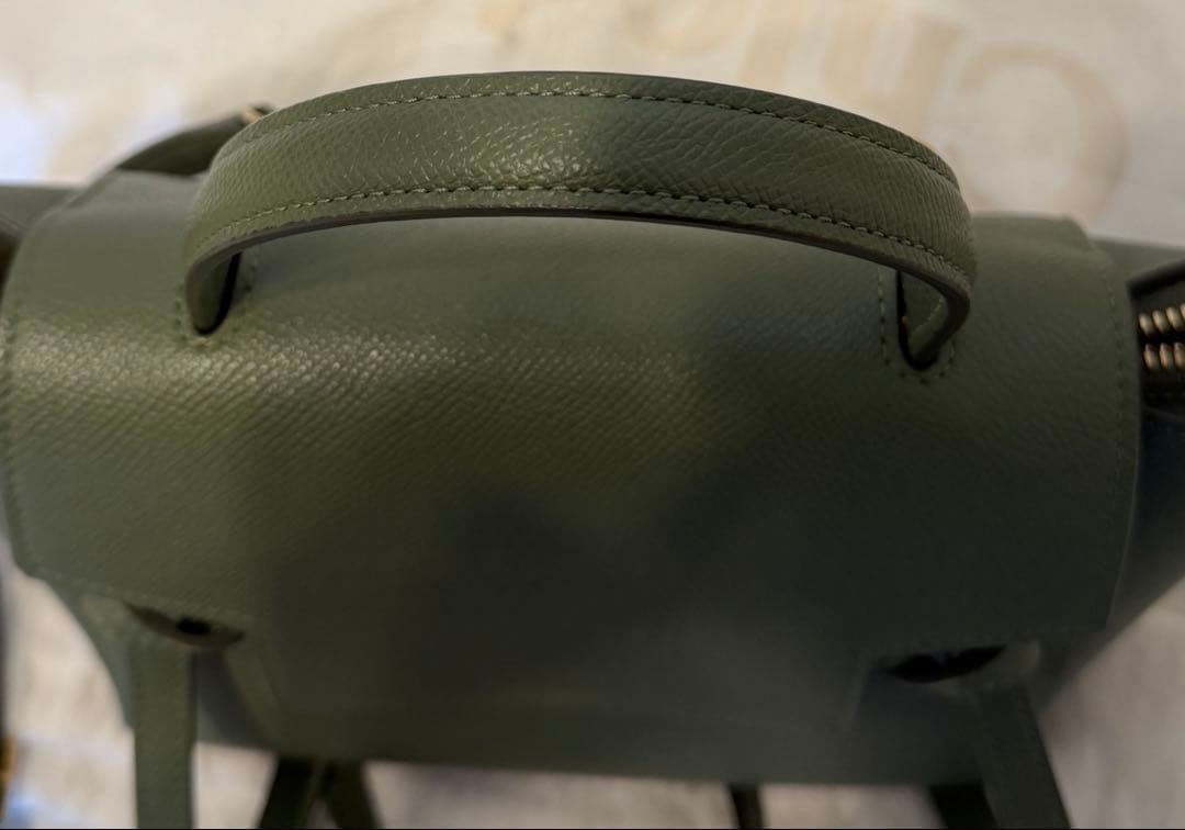 CELINEセリーヌ ベルトバッグナノ レザー