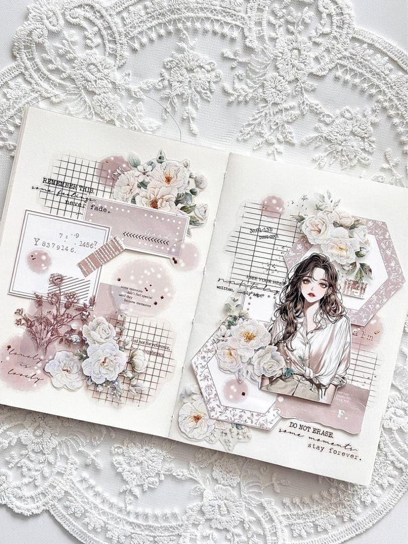 コラージュ素材　紙もの　素材紙　【2587】