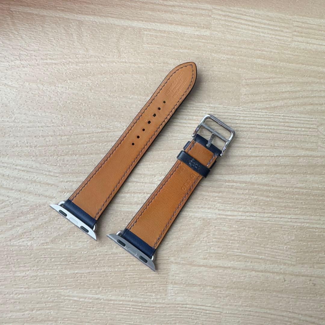 1831 Apple Watch エルメス　ネイビー　レザー　HERMES