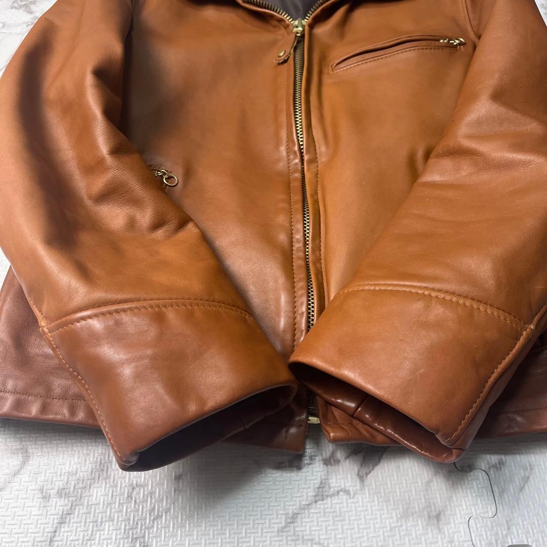 美品✨ 【米国製】schott トラッカージャケット 103US 38 茶色