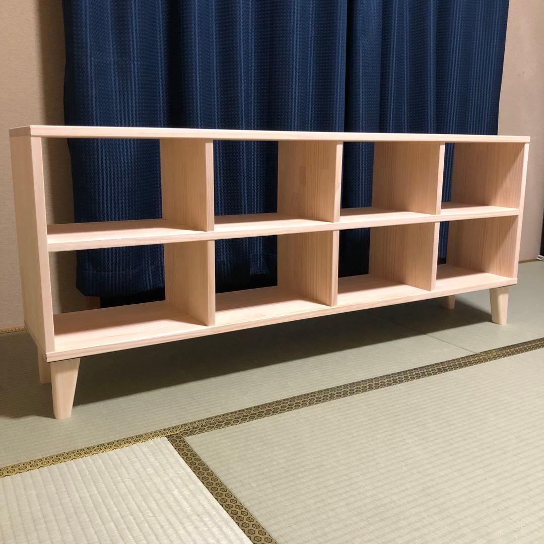 ハンドメイド　脚付き　格子棚　オーダー受け付けます