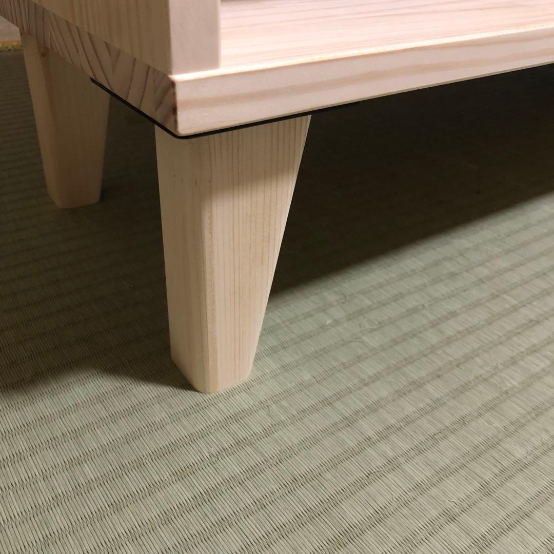 ハンドメイド　脚付き　格子棚　オーダー受け付けます