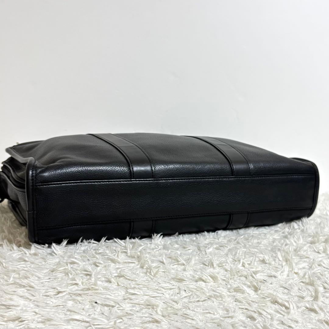 【美品】 ロンシャン ビジネスバッグ ブリーフケース レザー 2way ブラック