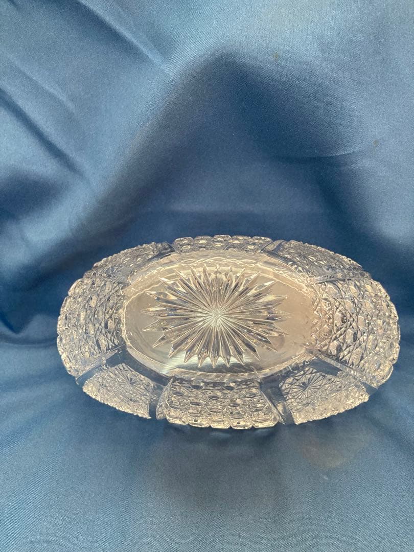 クリスタルガラス　沓形　向付4客