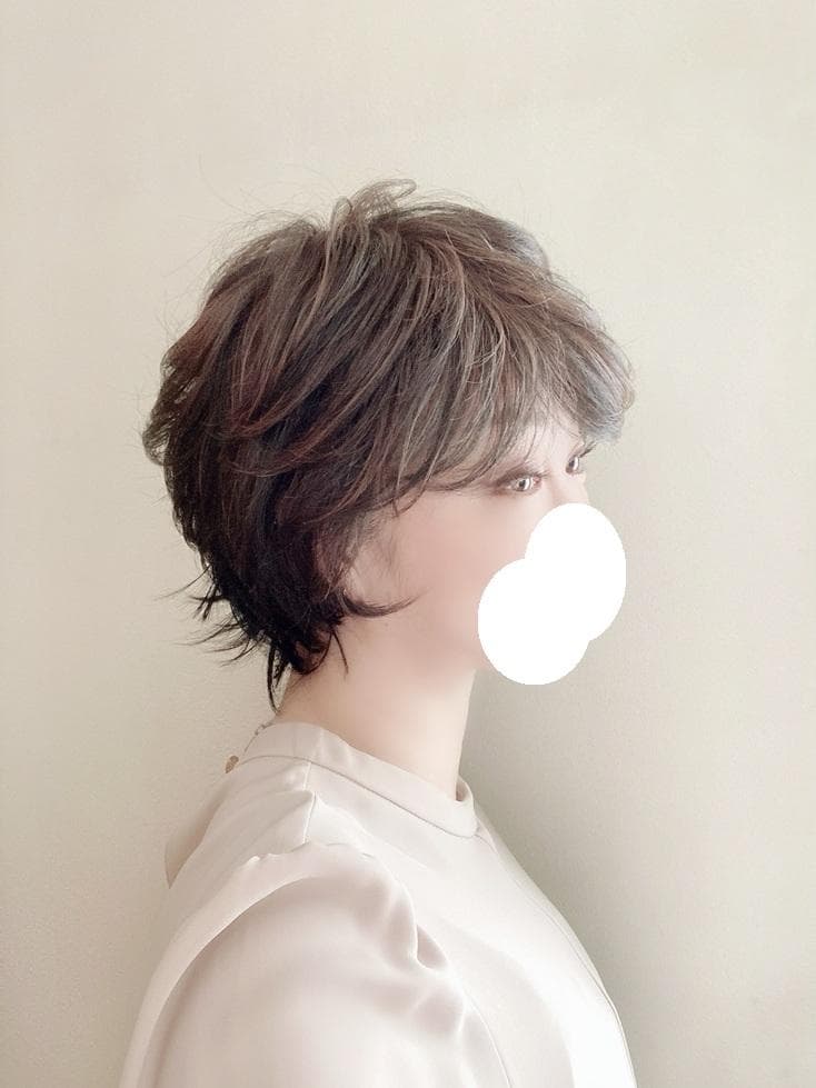 うらら　マリブ　メッシュレイヤーショート　ダークブラウンMIX