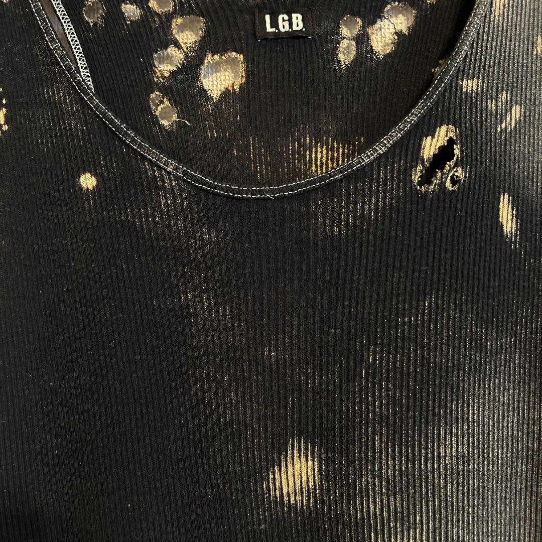 old L.G.B. ノースリーブカットソー ダメージ加工 名作 アーカイブ