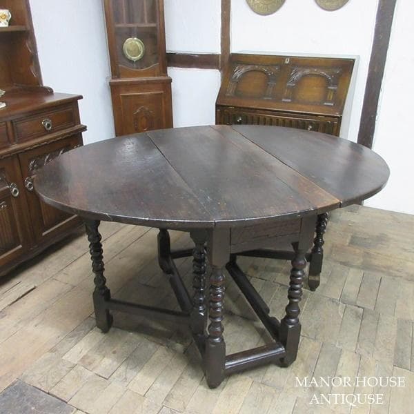 イギリス アンティーク 家具 ゲートレッグテーブル ダイニング 英国 6956c